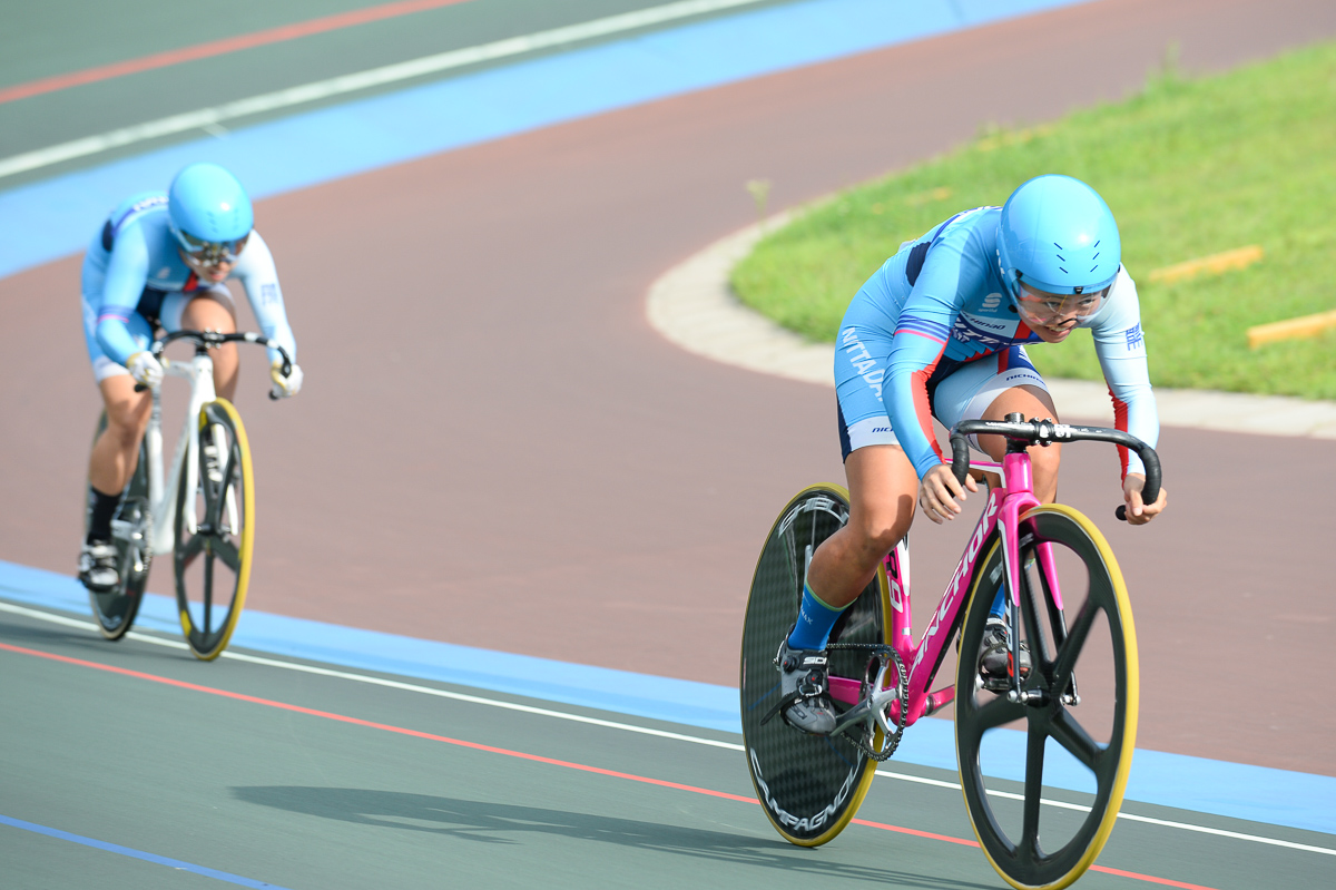 女子チームスプリント予選 1位 日本体育大学 47秒741