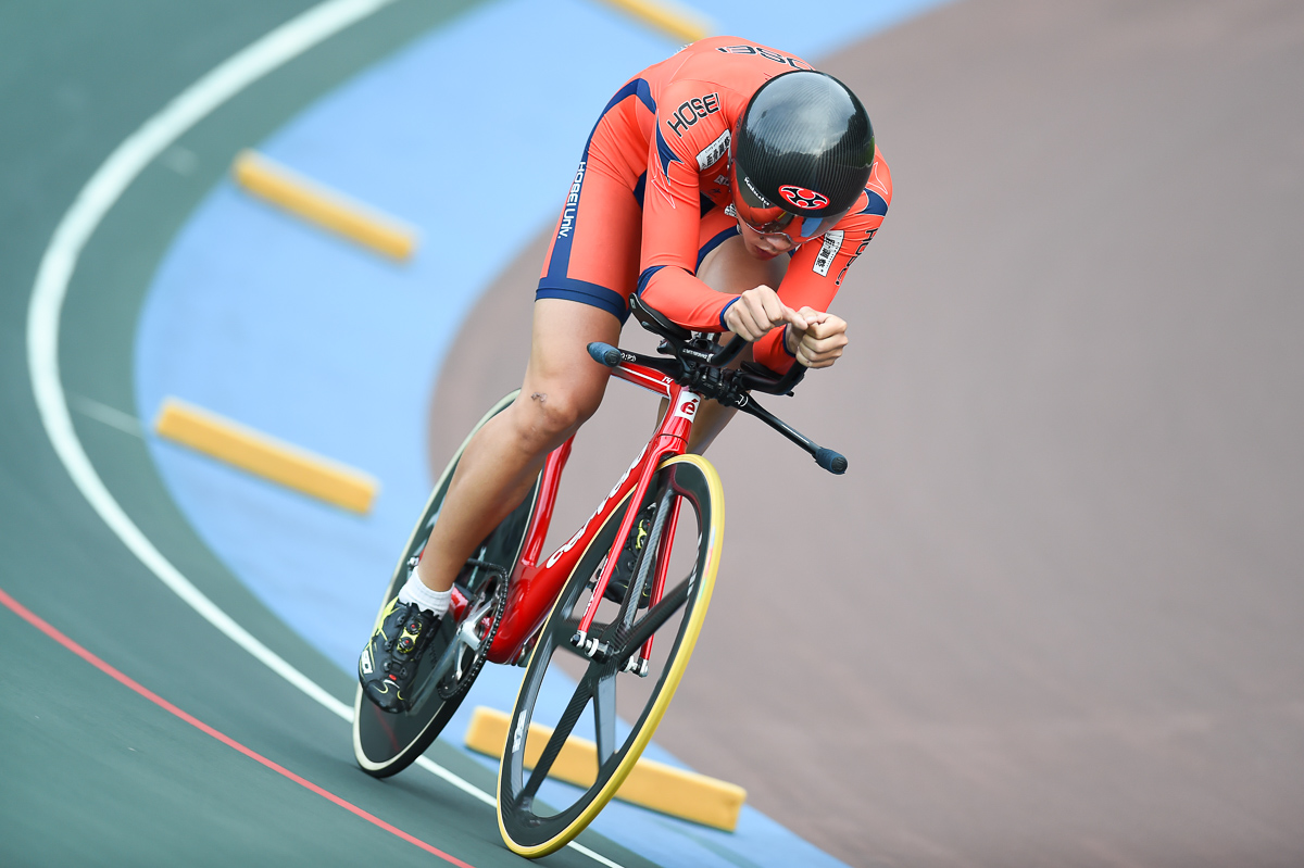 男子インディヴィデュアルパーシュート予選 3位 矢部駿人（法政大学）4分33秒988