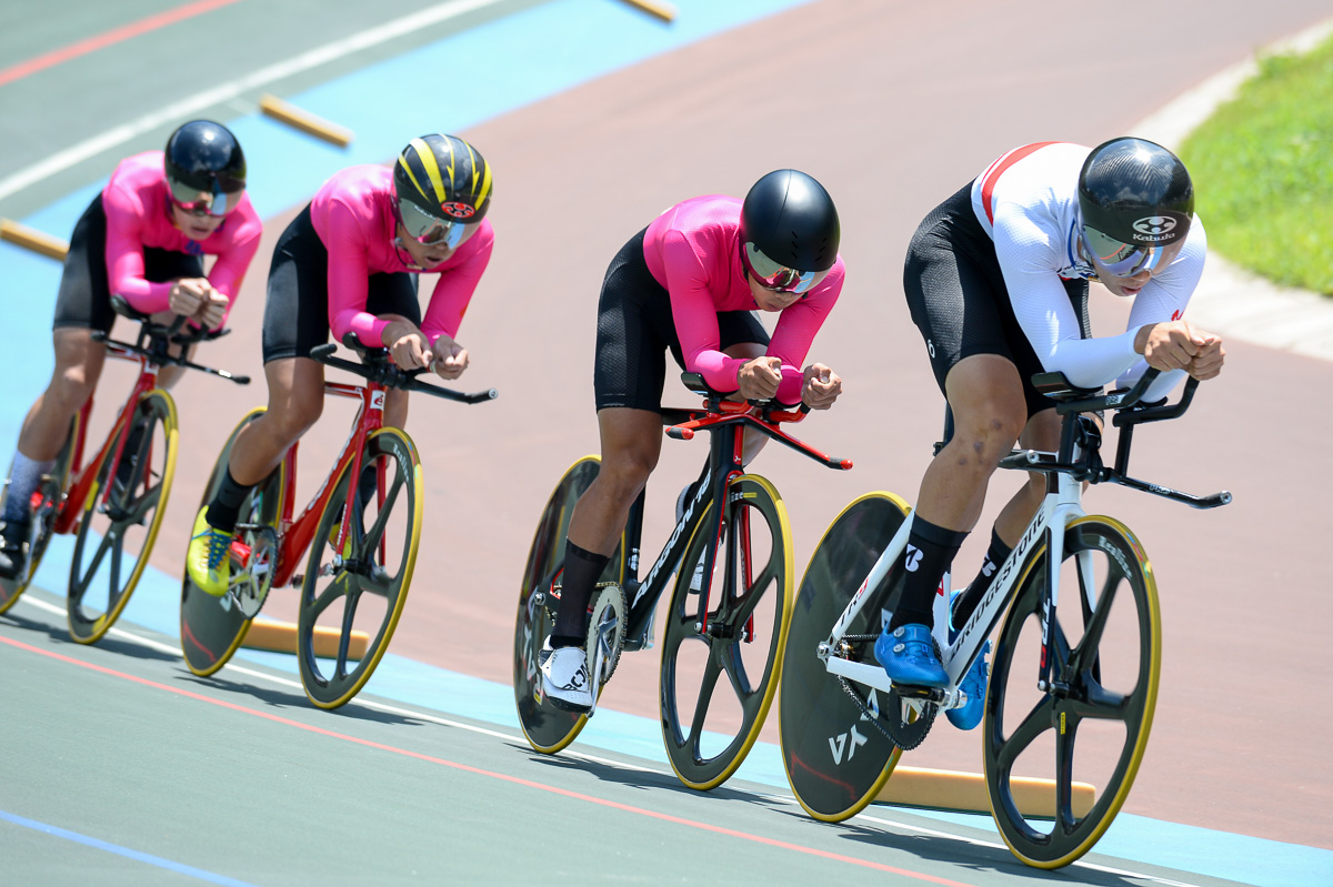 4kmチームパーシュート予選 2位 日本大学 4分11秒988