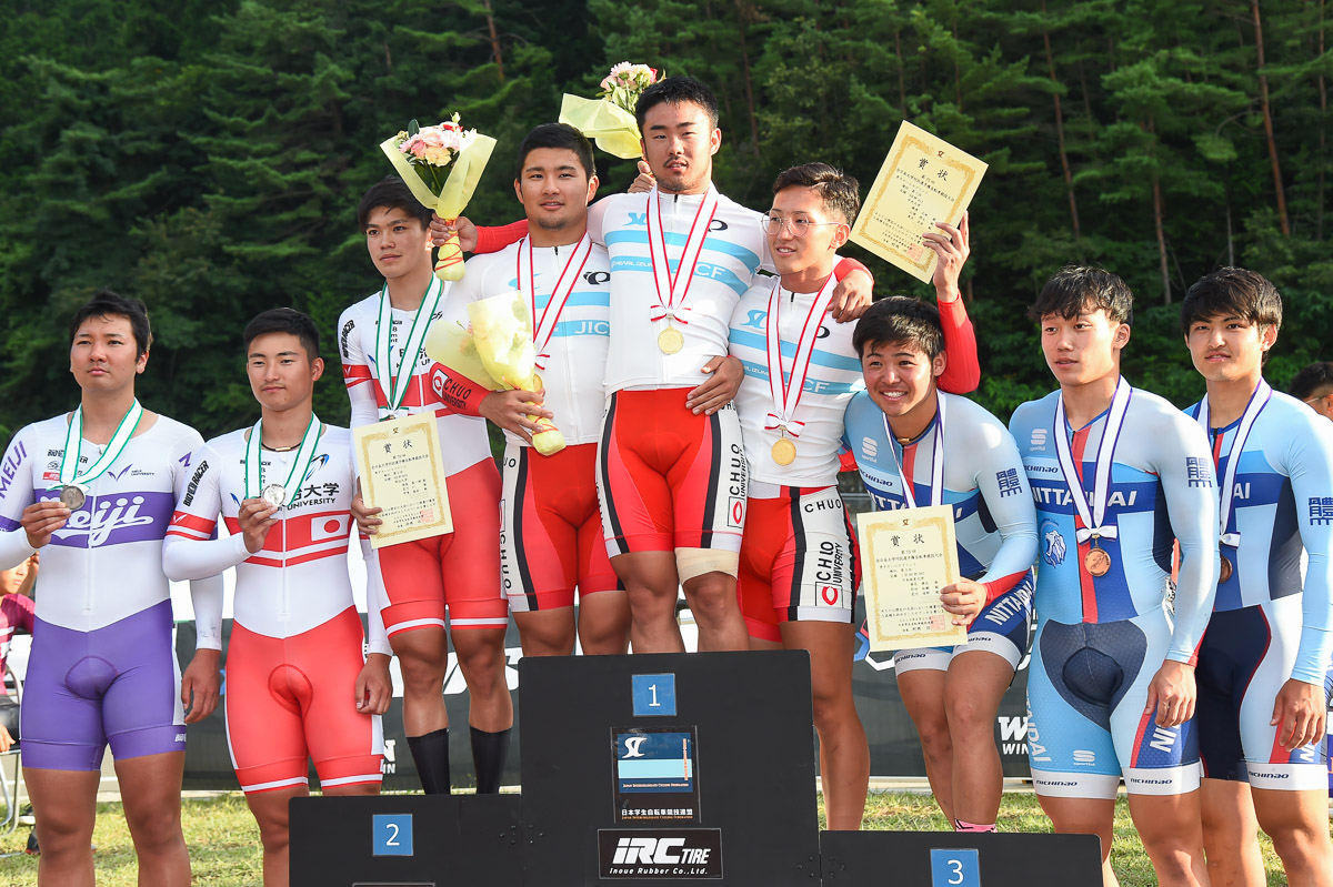 男子チームスプリント 表彰式