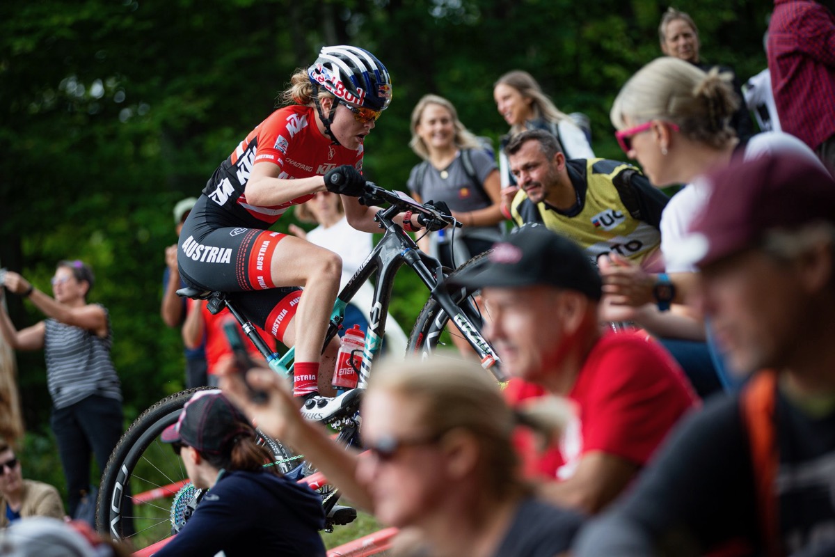 XCO女子U23 2位に入ったラウラ・スティッガー(オーストリア)