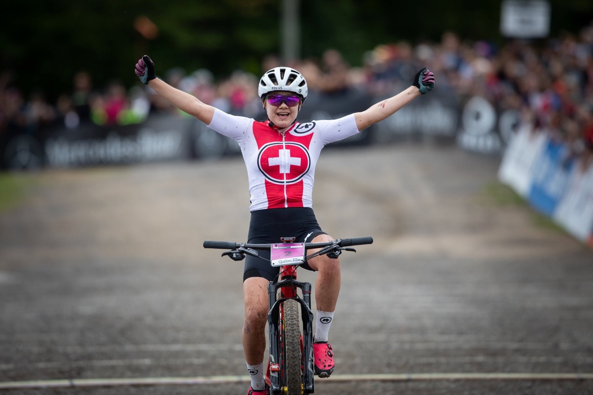 XCO女子U23 圧勝したシーナ・フライ（スイス）