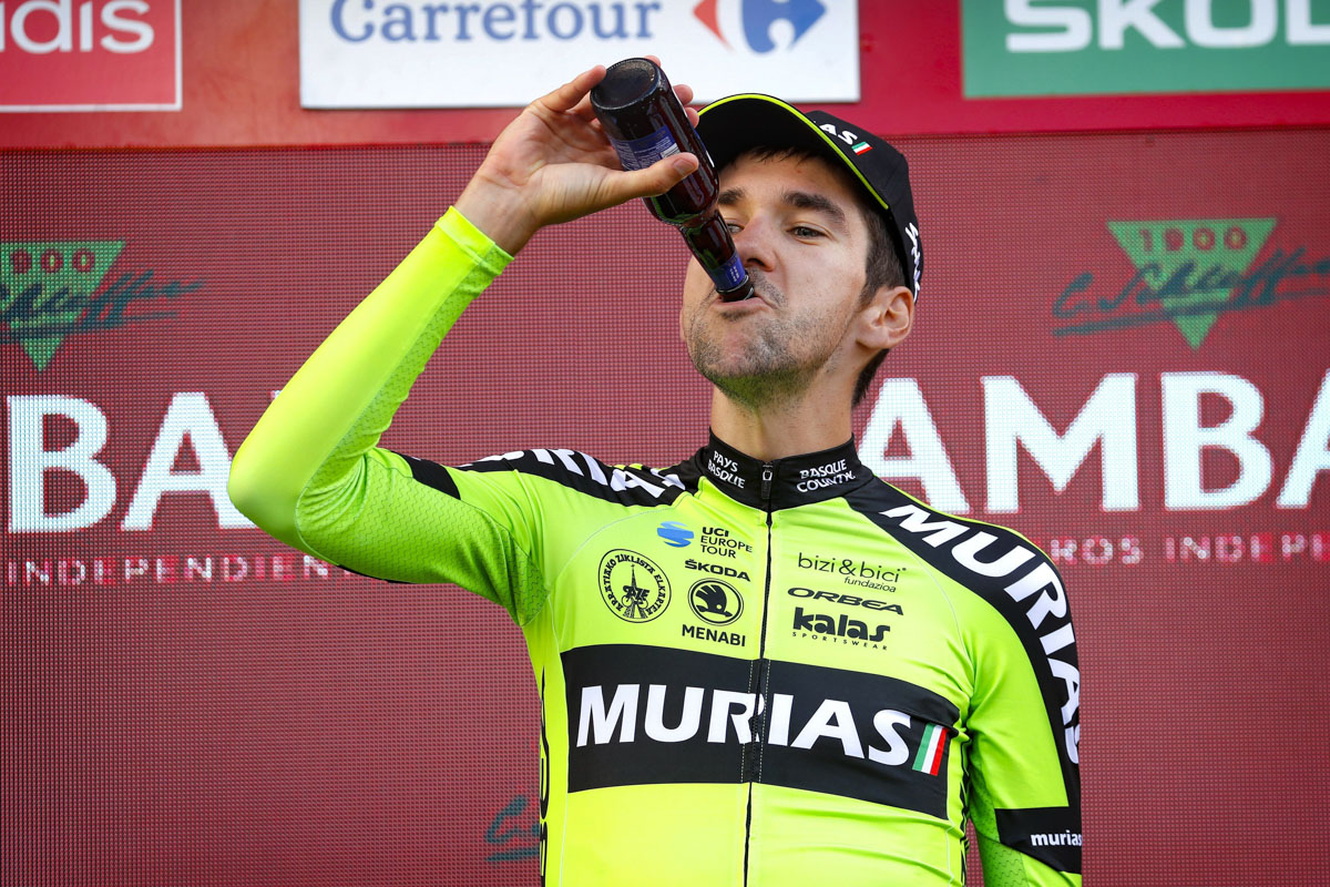 ステージ優勝を飾ったミケル・イトゥリア(スペイン、エウスカディ・ムリアス)