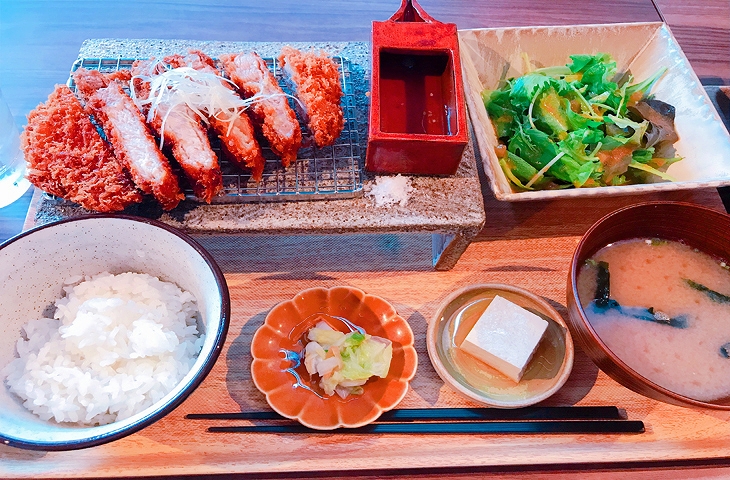 伯方のねぎ塩とんかつ定食