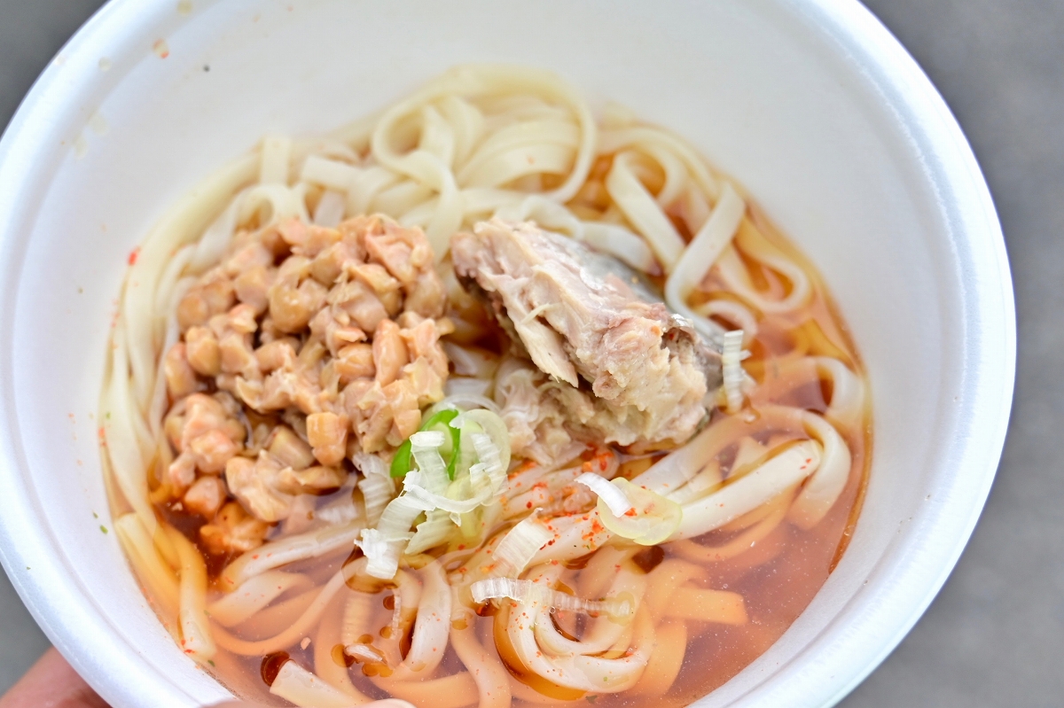 ゴール後にいただく4つ目の麺「ひっぱりうどん」