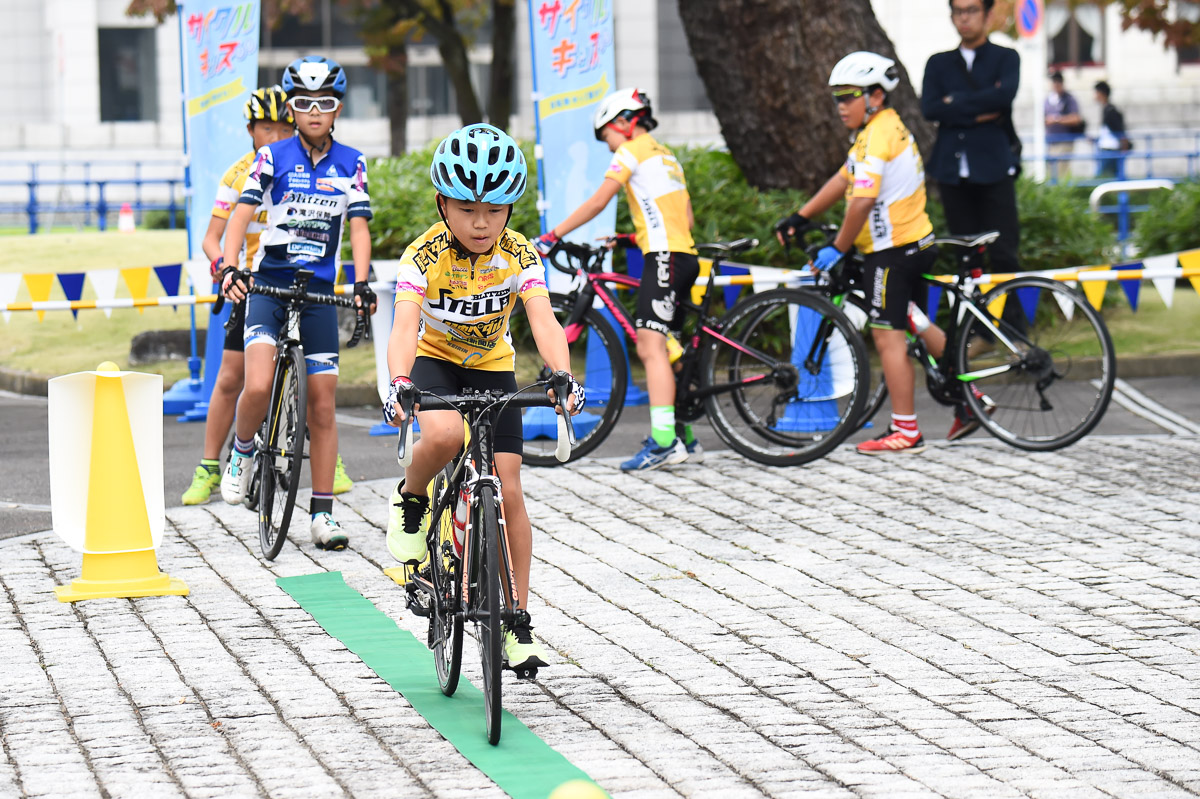 併催のイベント「サイクルキッズ2019」で行われた自転車安全教室