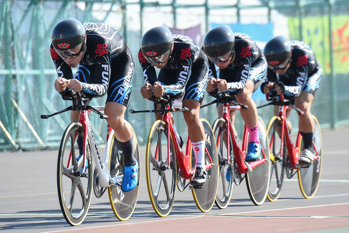 男子4kmチーム・パーシュート予選 1位 福岡県 4分16秒763