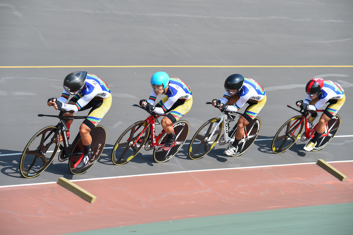 男子4kmチーム・パーシュート 3位 福島県（窪木、緑川、風間、中村）