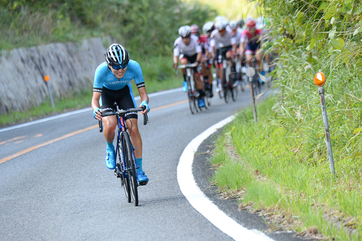 残り10km、木村圭佑(シマノレーシング)がアタック