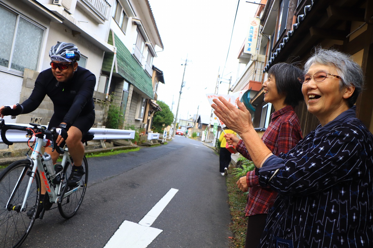 温泉旅館の女将さんが応援してくれました