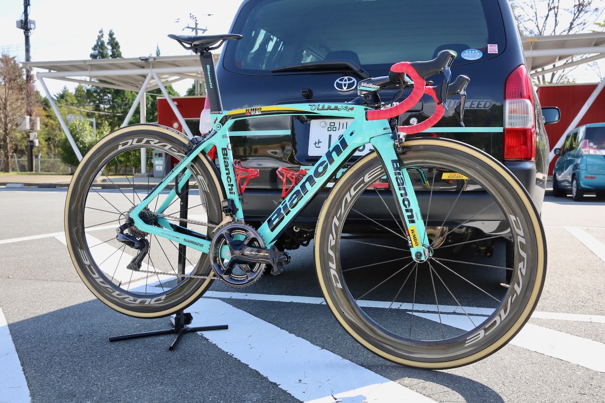 ログリッチェが駆るOLTRE XR4。普段トレーニング用として使う車体を持ち込んだという