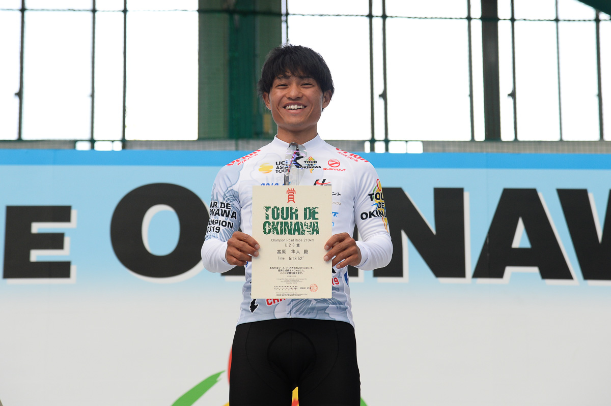 2019年ツール・ド・おきなわ　U23賞を獲得した當原隼人