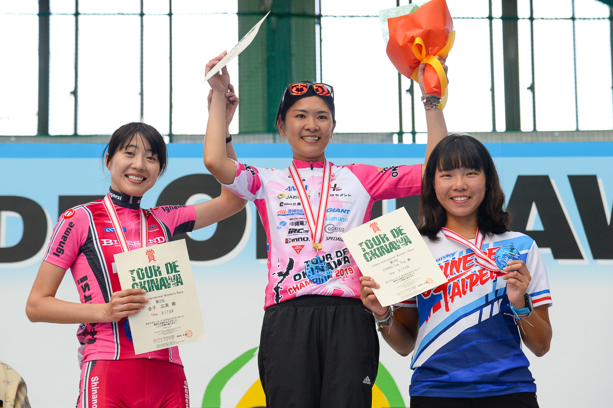 女子国際ロードレース表彰式