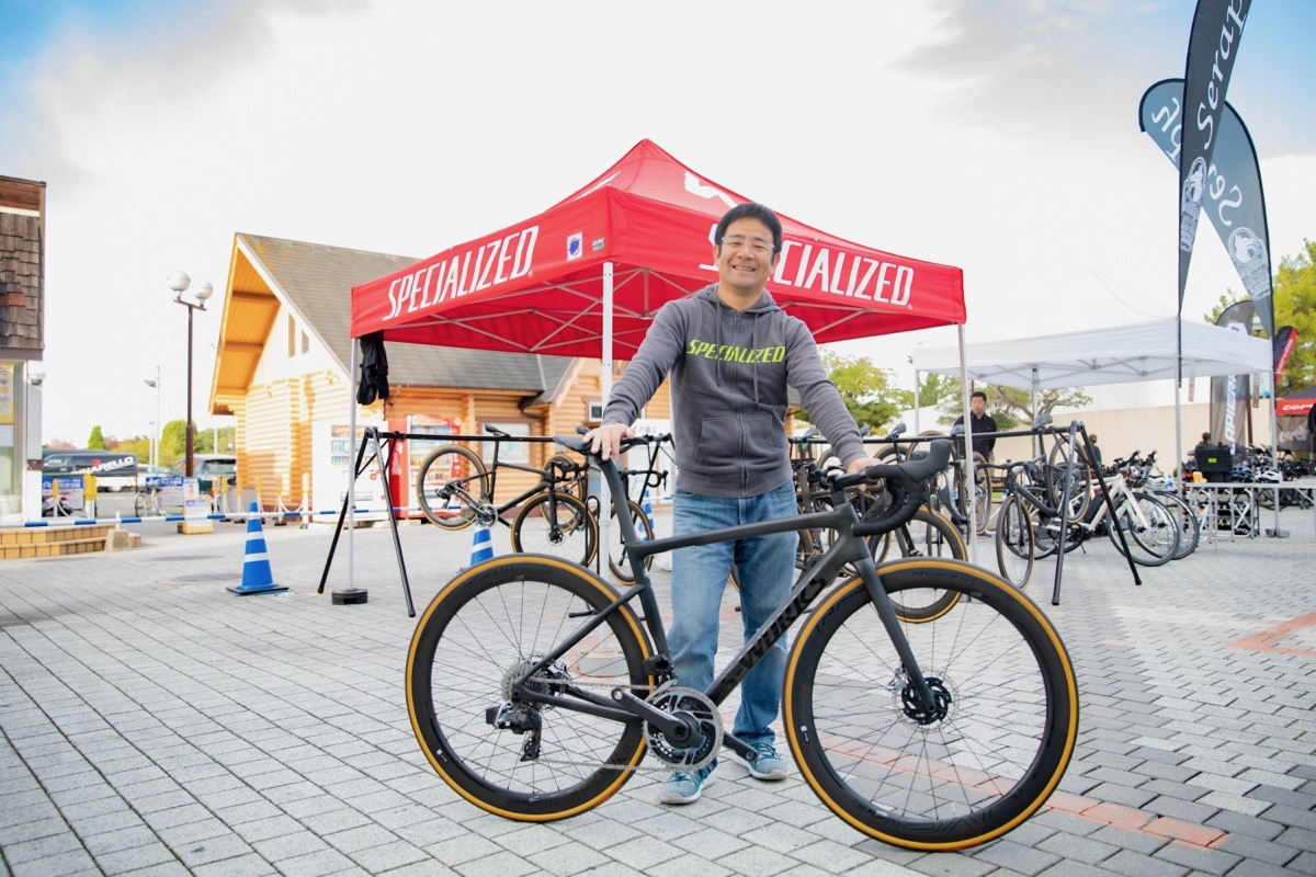 スペシャライズド:人気のS-WORKS VENGEの試乗には順番待ちの列が絶えなかった。TARMACとROUBAIXもフル回転