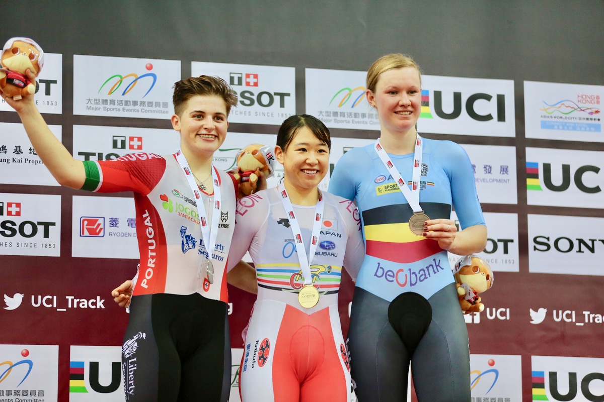 女子オムニアム 2年ぶりの金メダルを獲得した梶原悠未(日本)