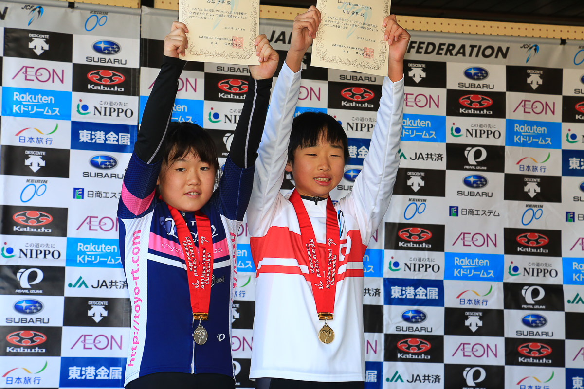 女子U15表彰 優勝は日吉愛華(LimitedTeam846まるいち)