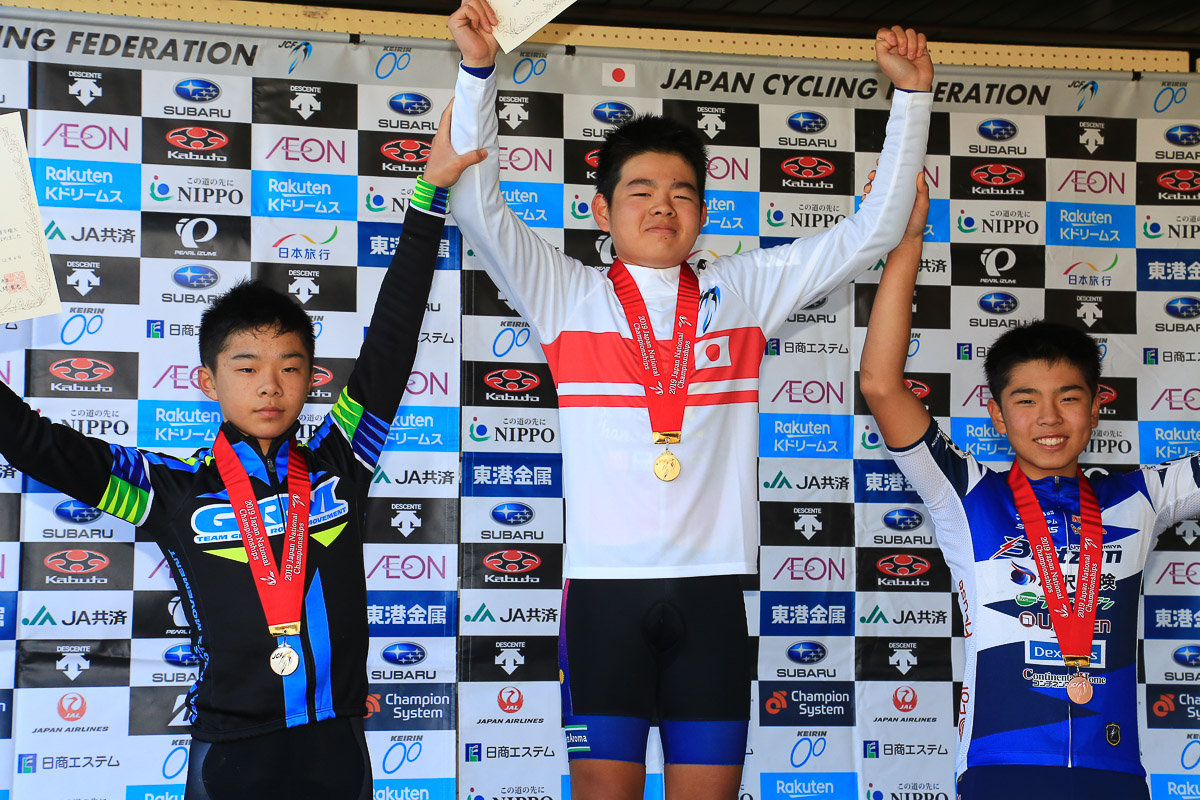 男子U15表彰 優勝は佐々木啄人 (BonneChance)