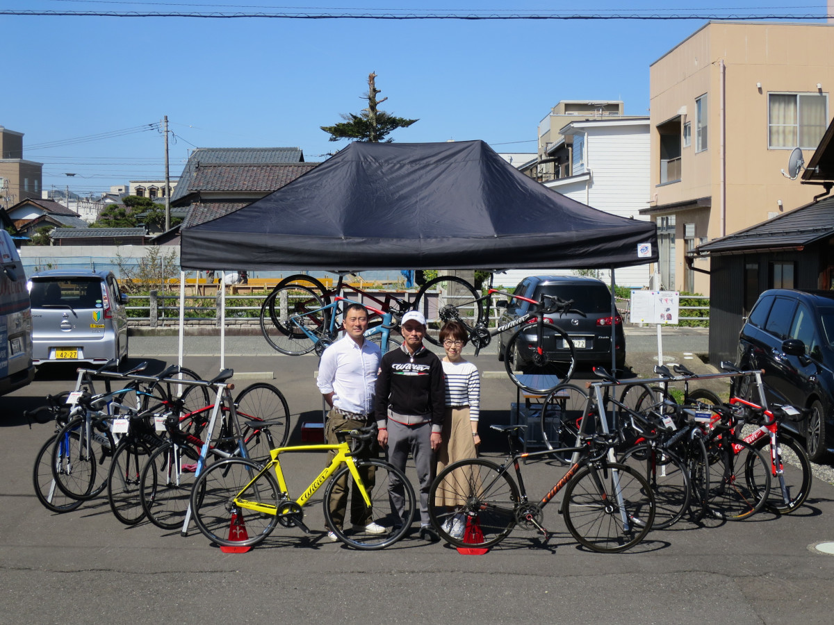 4月20日 福井県鯖江市の白崎サイクルにて