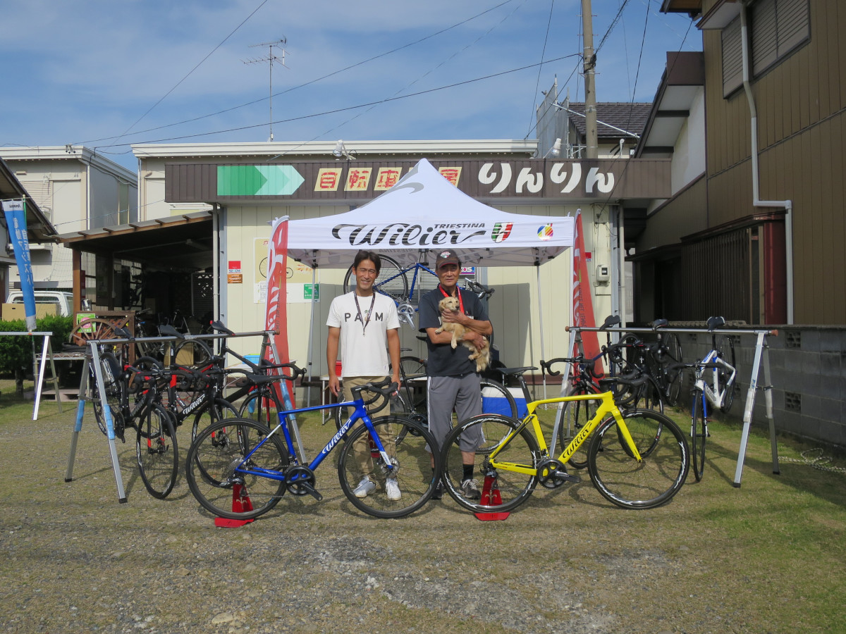 11月2日 静岡県袋井市の自転車工房りんりんにて
