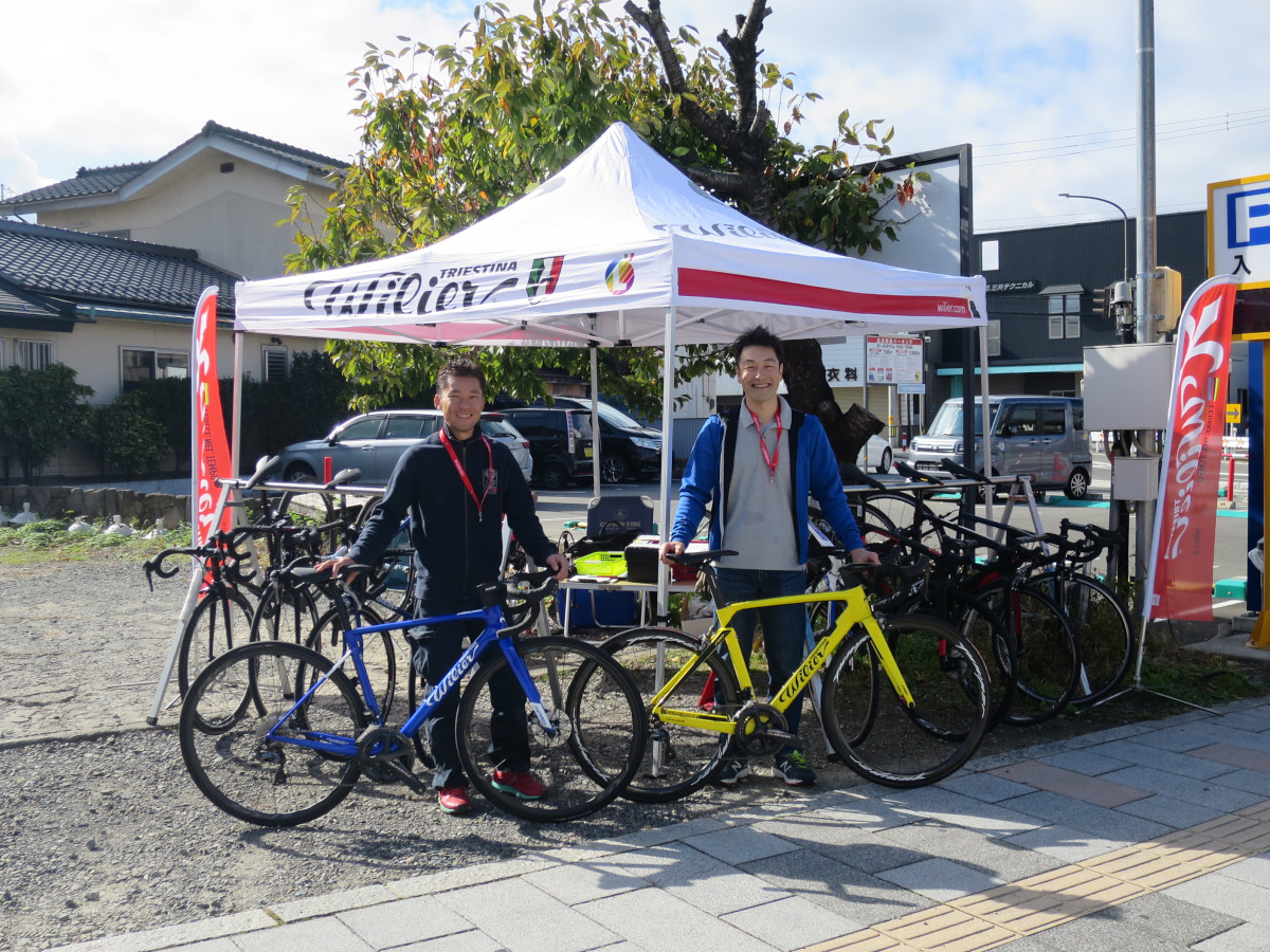 11月4日 長野県塩尻市の三沢自転車商会にて