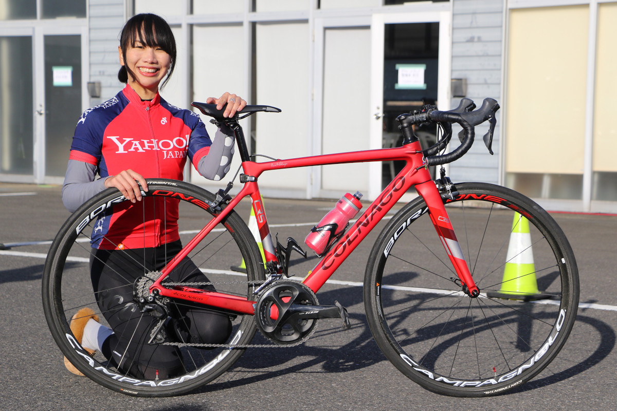 竹村舞葉さん（Yahoo!JAPAN自転車競技部）　コルナゴ C-RS