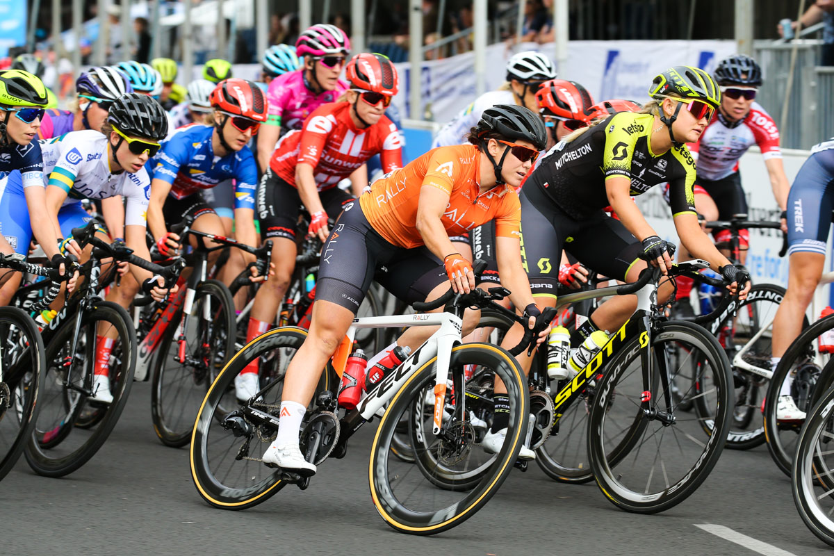 ステージ優勝候補の筆頭、クロエ・ホスキング(オーストラリア、ラリーサイクリング)