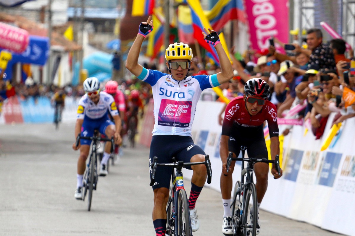 コロンビア王者のセルジオ・イギータ（コロンビア、EFプロサイクリング）がステージ優勝