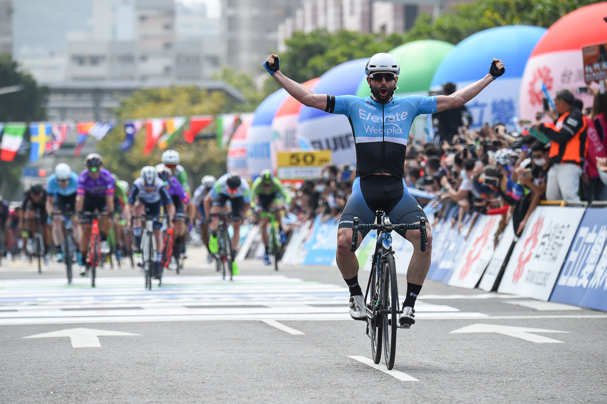 第1ステージ優勝 エリック・ヤン（エレベイト・ウェビプレックス・プロサイクリング）