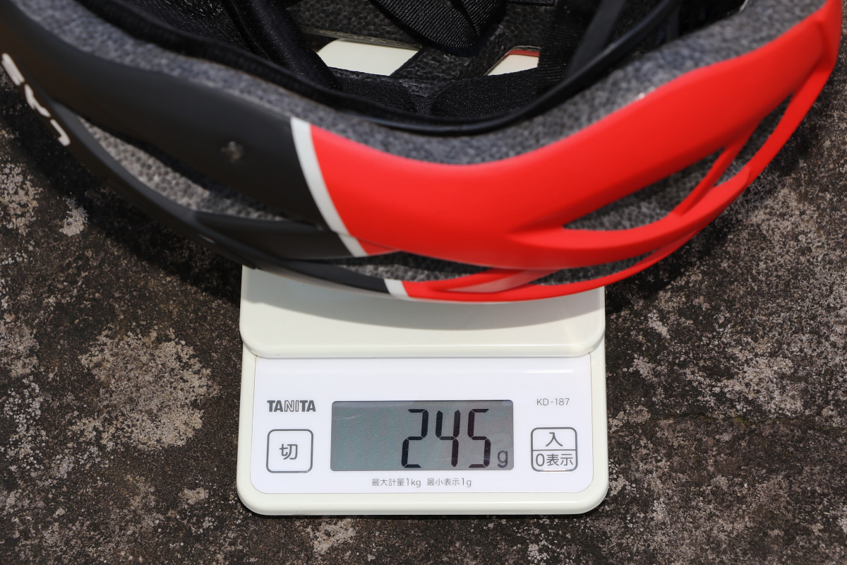実測重量245g(Sサイズ)