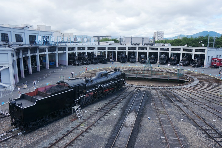 もともとあった「梅小路蒸気機関車館」を併合した「京都鉄道博物館」は規模的には日本一と言えるでしょう