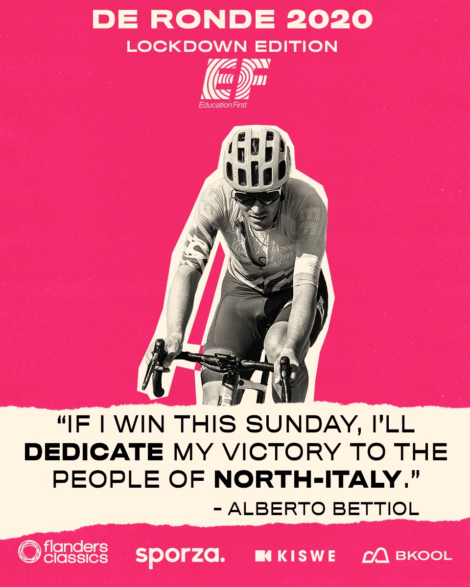 アルベルト・ベッティオル (EFプロサイクリング)「もし勝てたなら、その勝利は北イタリアの人々に捧げるよ」
