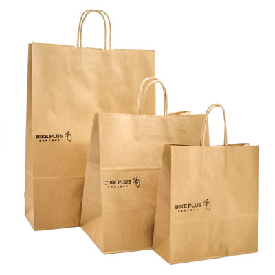 紙製バッグは3種類、1枚50円での販売となる