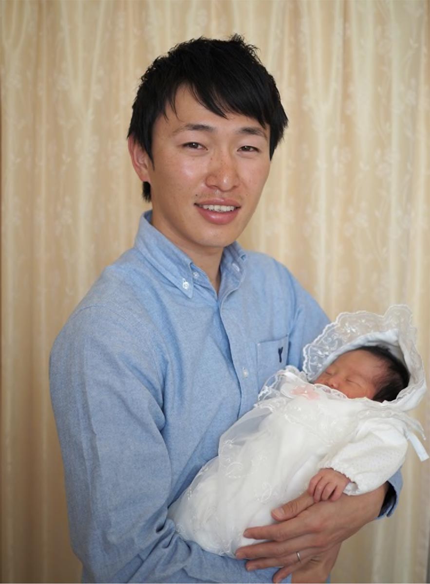 1月には長女が誕生したキャプテンの木村圭佑（チームブログより）