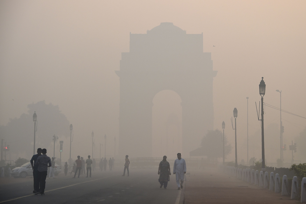 インド・ニューデリーは、大気汚染が大きな社会問題となっていた