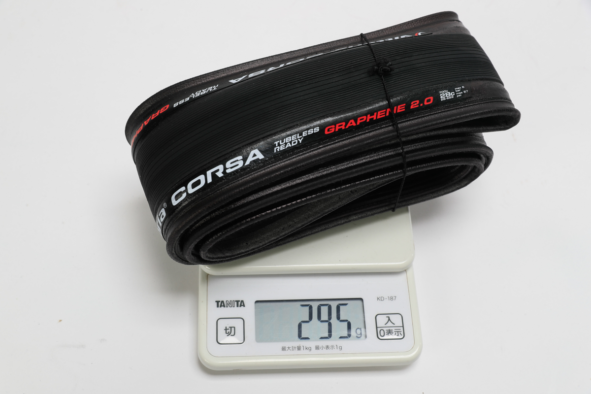 CORSA 25Cで実測295gはカタログ重量より+5gだった