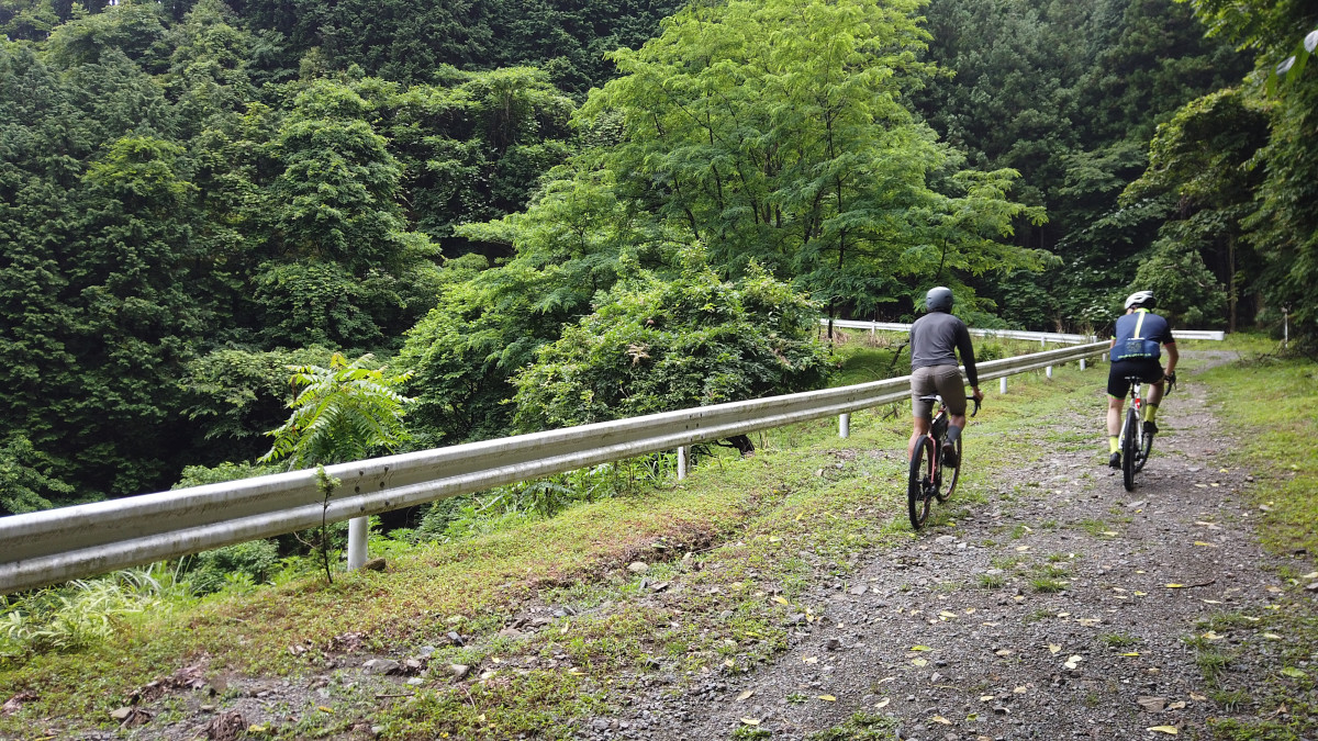 コンディションも良く走りやすい路面で標高を上げる