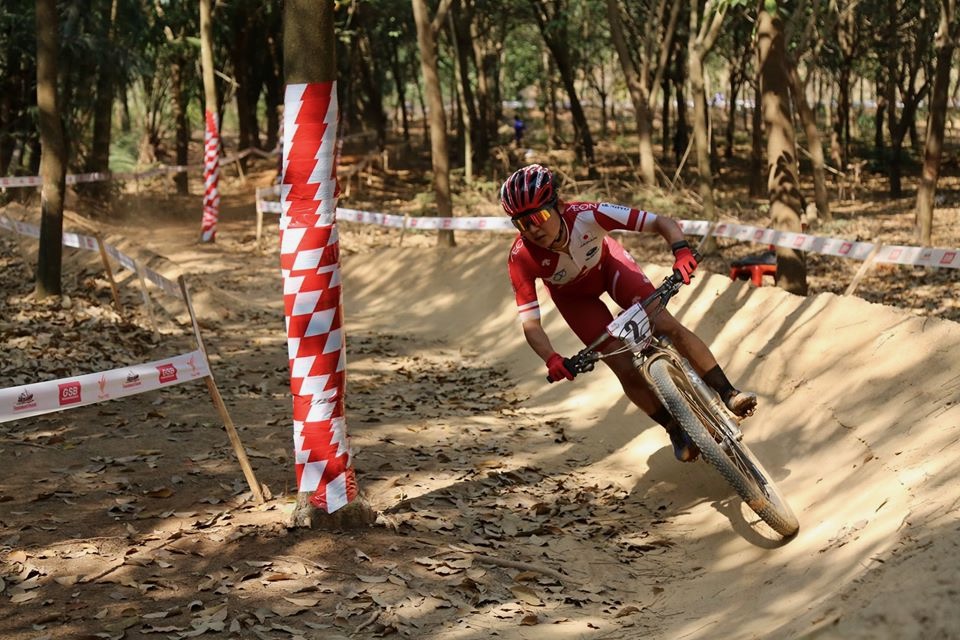 タイでのアジア選手権を走る今井美穂