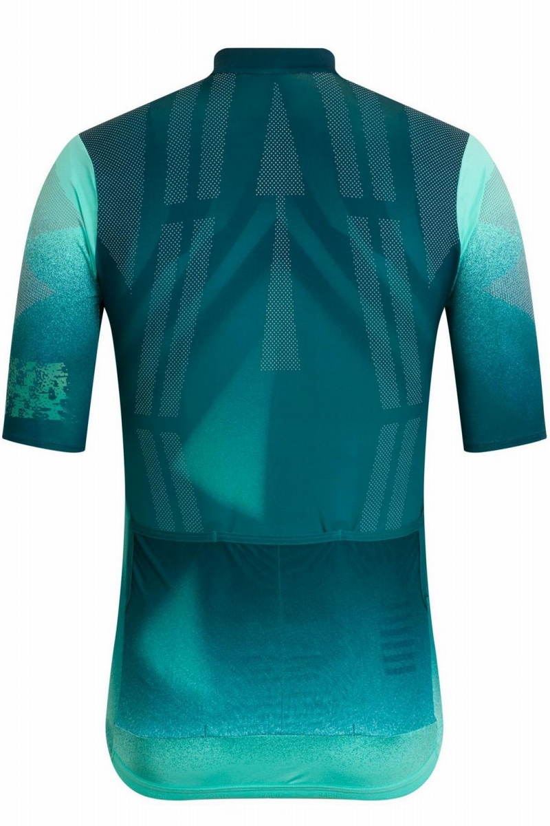 Rapha MEN'S PRO TEAM CRIT JERSEY(Turquoise/Dark Green)