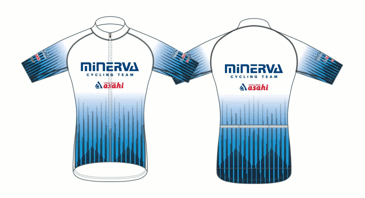 「MiNERVA-asahi」のジャージデザイン