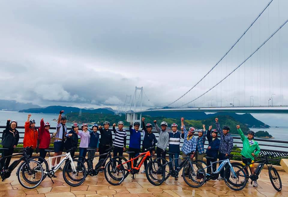 しまなみ海道を中心に推進されてきたE-BIKEアクション(写真は2019年10月)