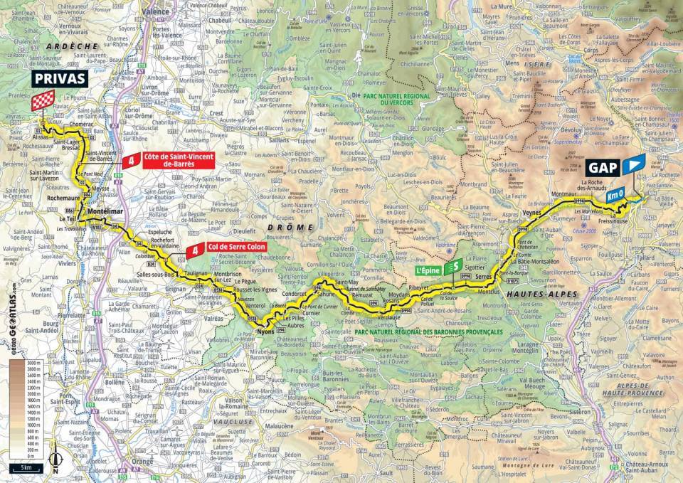 9月2日(水)第5ステージ ギャップ〜プリヴァ 183km
