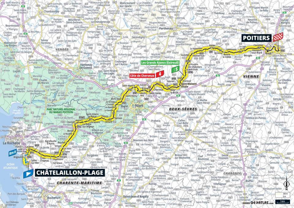 9月9日（水）第11ステージ　シャトライヨン＝プラージュ〜ポアティエ　167.5km