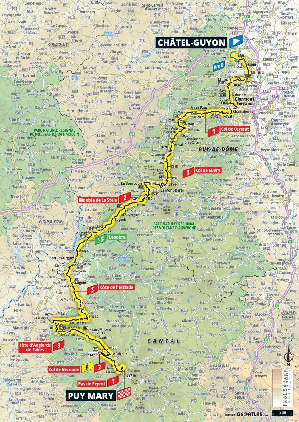 9月11日（金）第13ステージ　シャテル＝ギヨン〜ピュイマリー　191.5km