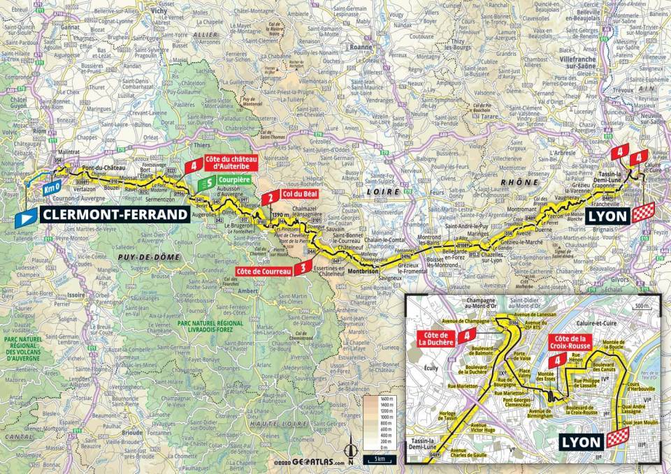 9月12日（土）第14ステージ　クレルモン・フェラン〜リヨン　194km