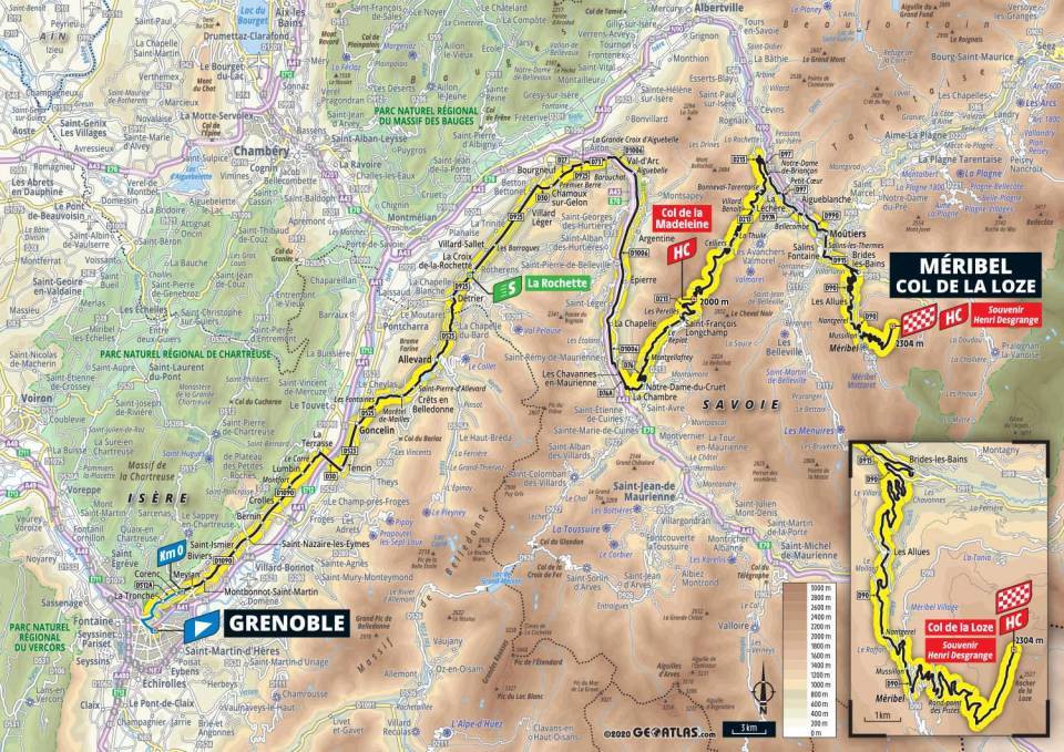 9月16日（水）第17ステージ　グルノーブル〜メリベル　170km
