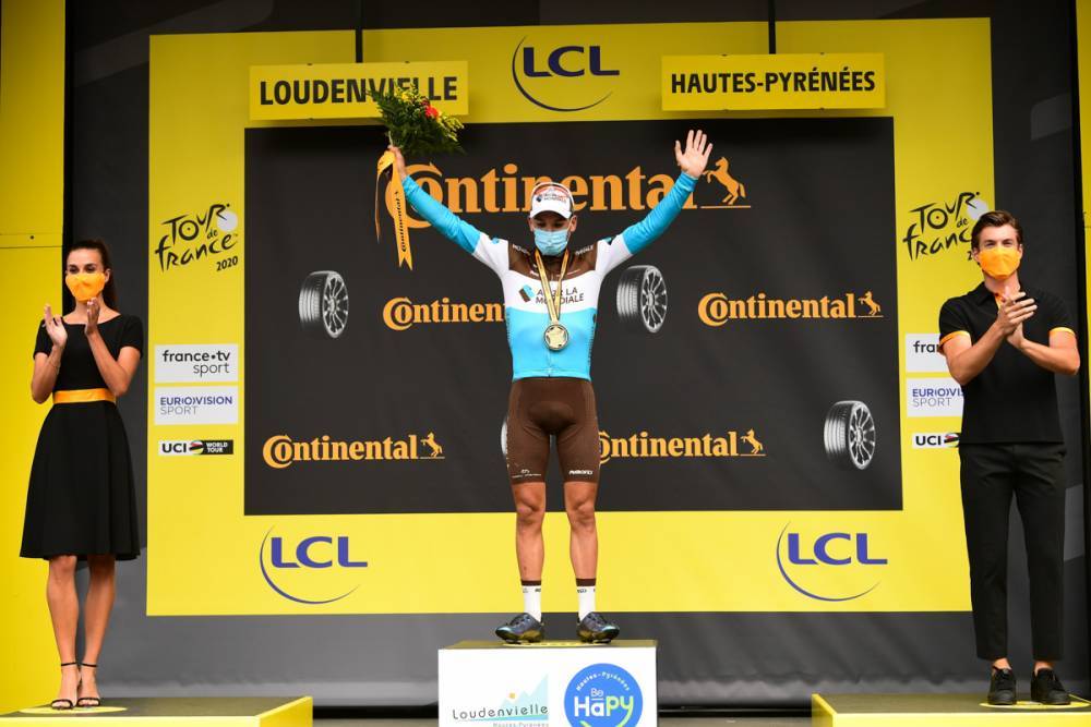 ツール初勝利を収めたナンズ・ピーターズ(フランス、アージェードゥーゼール)
