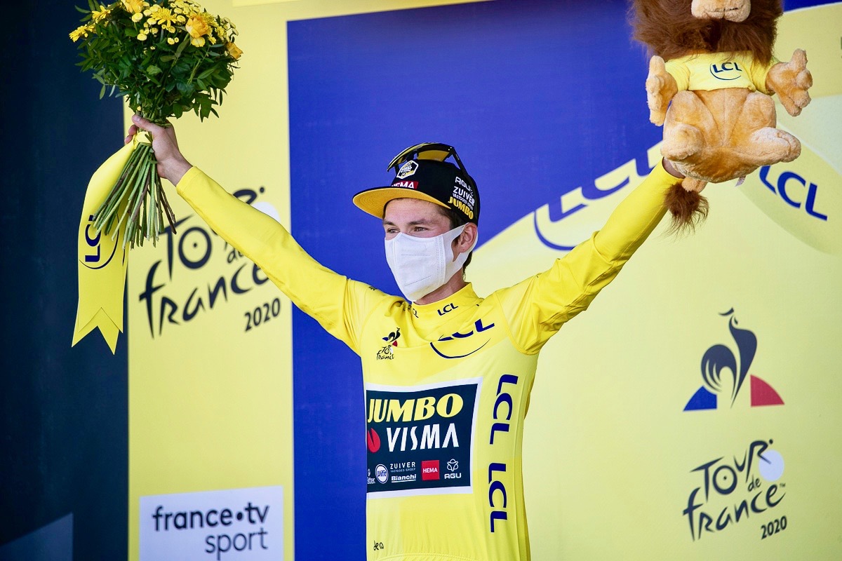 マイヨジョーヌを守ったプリモシュ・ログリッチ(スロベニア、ユンボ・ヴィスマ)