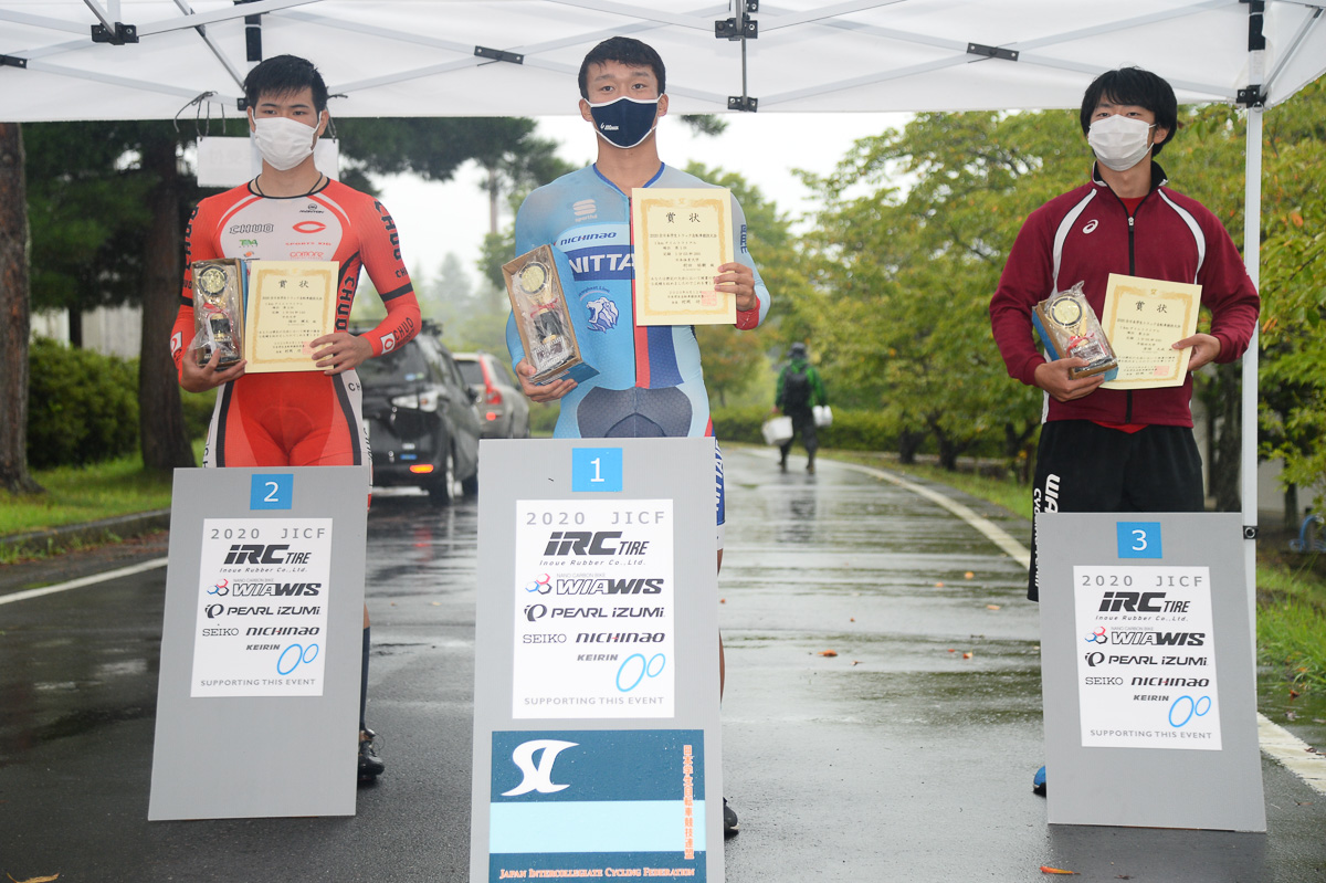 男子1kmタイムトライアル 表彰式