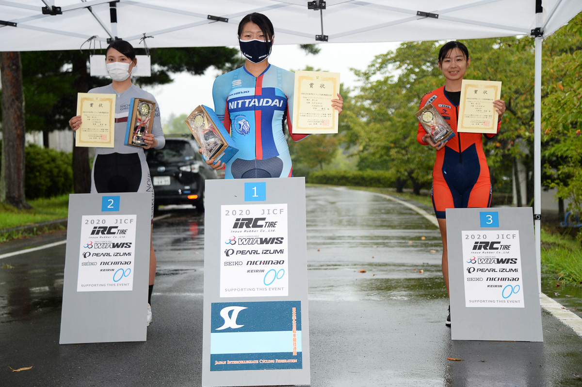 女子3kmインディヴィデュアル・パーシュート 表彰式