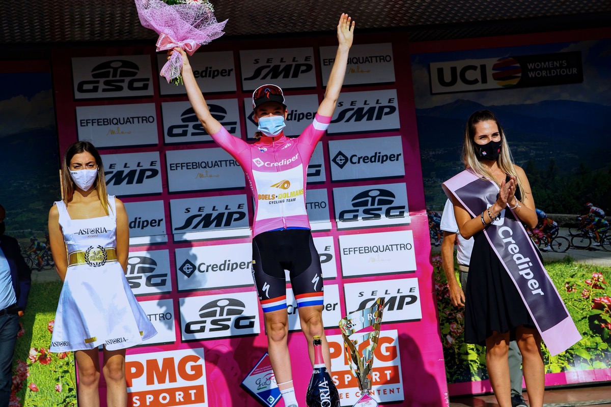 自身3度目の総合優勝を掴んだアンナ・ファンデルブレヘン(オランダ、ブールス・ドルマンス)